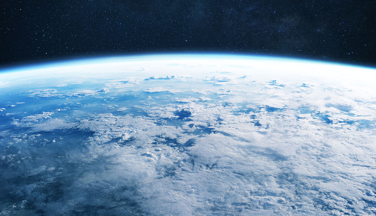 View of Earth from space